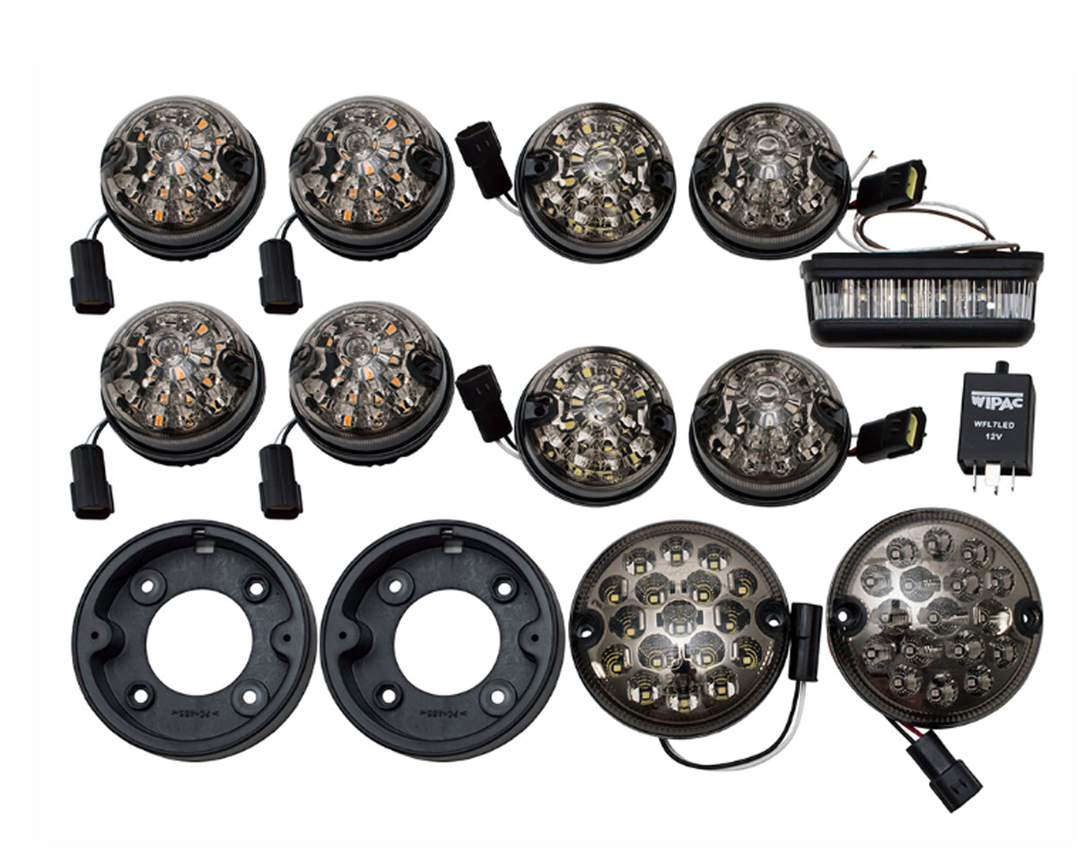 GL1577SM - 73mm SMOKED LED replacement light kit Inc. fog and reverse for Defenders