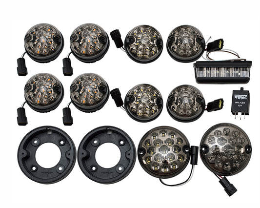 GL1577SM - 73mm SMOKED LED replacement light kit Inc. fog and reverse for Defenders