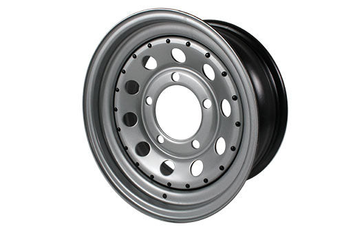 7x16 ET08 silver modular steel wheel for DEF/D1/RRC
