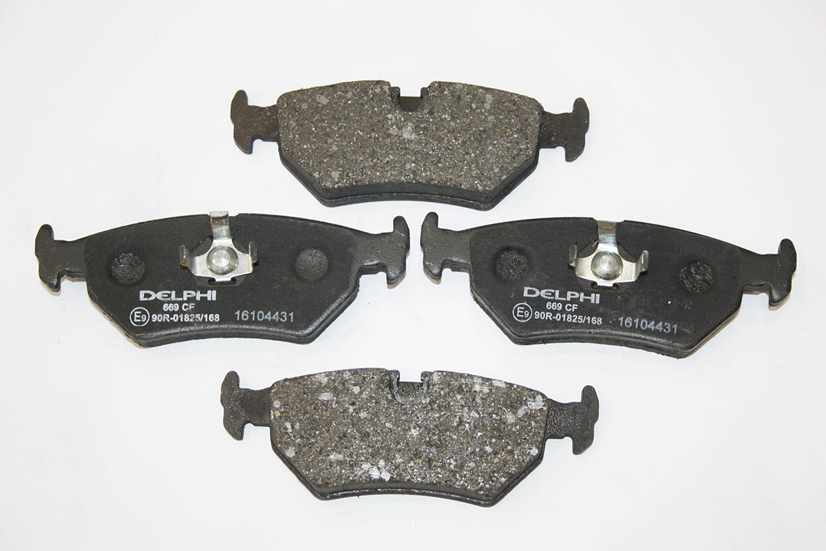 JLM1833-D - BRAKE PAD SET-REAR XJ40/XJS From DELPHI