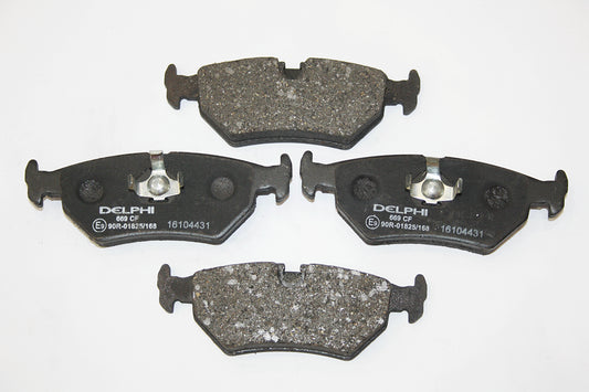 JLM1833-D - BRAKE PAD SET-REAR XJ40/XJS From DELPHI