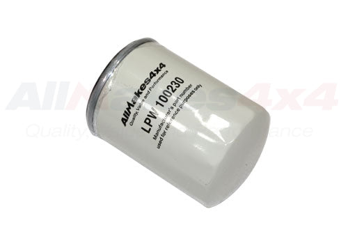 LPW100230 - OIL FILTER - CARTRIDGE TYPE - 2.5 V6 PETROL - Suitable for Freelander 1 From ALLMAKES