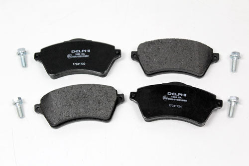 LR021899G - BRAKE PAD SET FOR FRONT BRAKES - REQUIRES NEW GUIDE PINS - Suitable for Freelander 1 From PR2 DELPHI