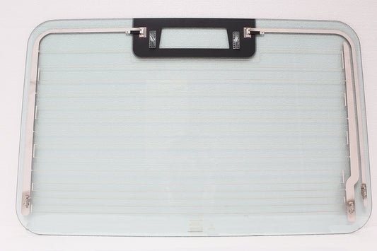 LR042729 - GLASS - REAR END DOOR - WITH HEATED REAR WINDOW - Suitable for Defender 90 2007 Onwards, Defender 110 2007 Onwards From PR2 ALLMAKES