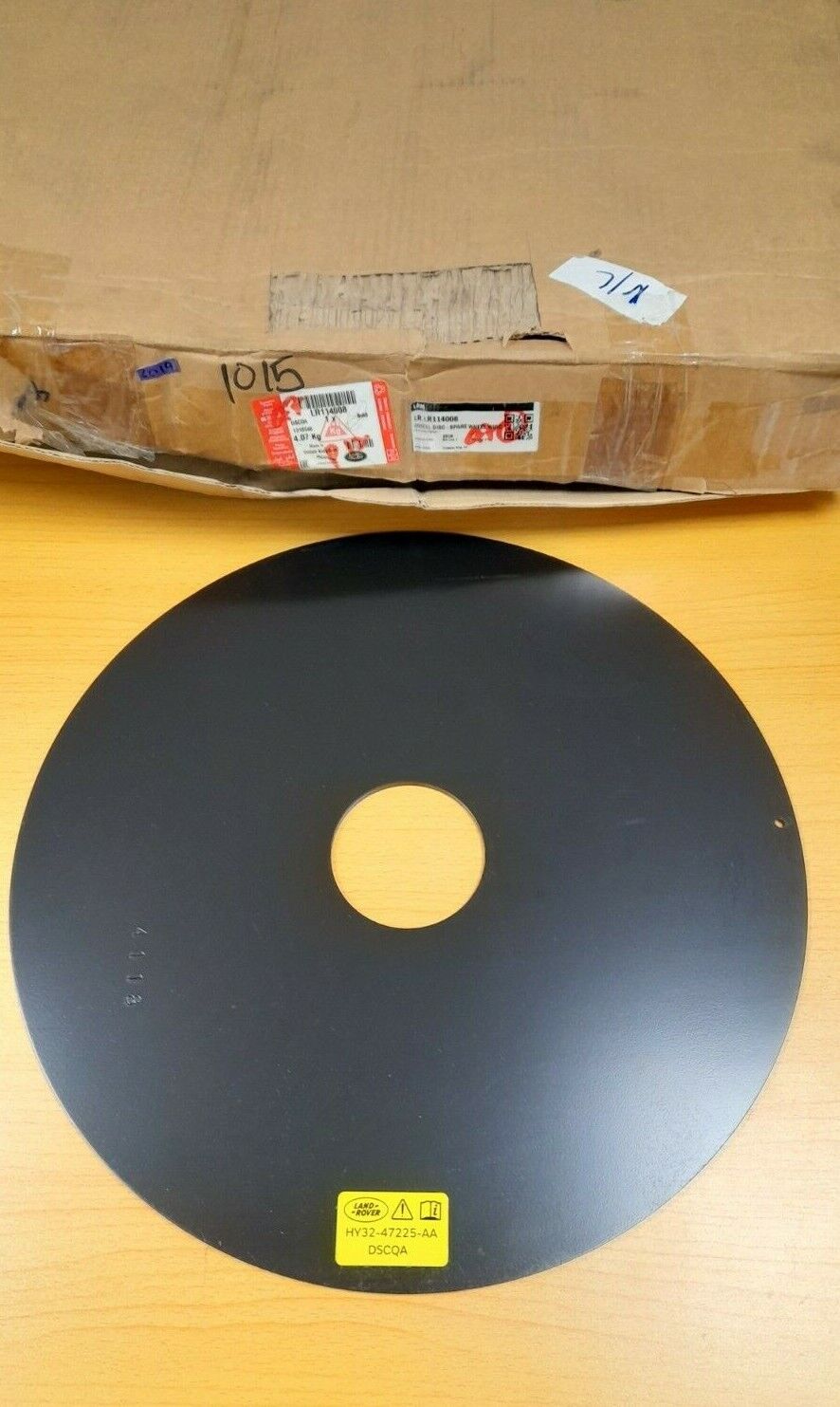 GENUINE LAND ROVER WHEEL DISC - SPARE WHEEL WINCH PART NUMBER LR114008