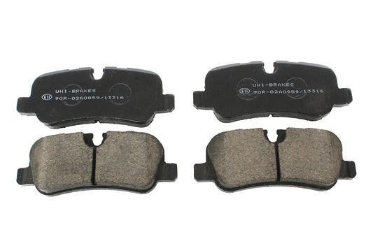 LR139969 - BRAKE PAD SET FOR REAR BRAKES - AXEL SET WITH SPRINGS - Suitable for Discovery 4, Range Rover 10-12 & Range Rover Sport 10-13 From UNIBRAKES