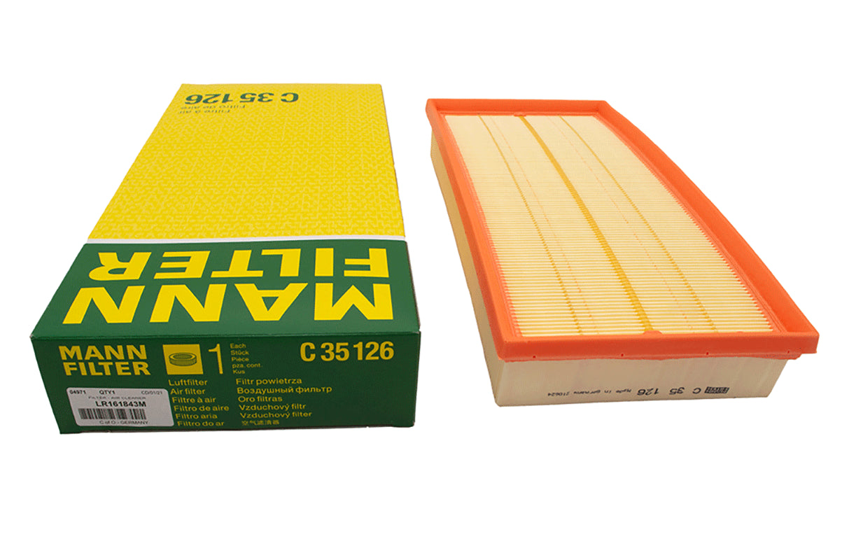 LR161843M - AIR FILTER - Suitable for Discovery 4, Range Rover 10-12 & Range Rover Sport 10-13 From MANN AND HUMMEL