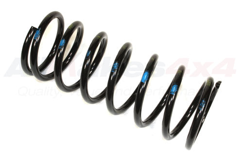 NRC9447 - SPRING - COIL - FRONT SUSPENSION - L.H - BLUE AND YELLOW - Suitable for Defender 90 83-06 From ALLMAKES