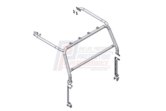 PPLR230 - P&P 90/110/130 65MM EXTERNAL WINDSCREEN HOOP & SIDE RAILS LARGE TUBE From TERRAFIRMA