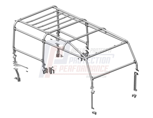 PPLR242 - P&P 110SW 83-2016 6 POINT FULL EXTERNAL ROLL CAGE From TERRAFIRMA