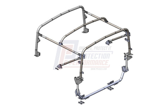 PPLR301 - P&P 90 6 POINT INTERNAL SOFT TOP HOOP REPLACEMENT ROLL CAGE From TERRAFIRMA