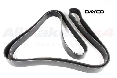 PQS500430 - DRIVE BELT - AUXILIARY - TD8 3.6 DIESEL - Suitable for Range Rover 02-09, Range Rover 10-12 From PR2 DAYCO