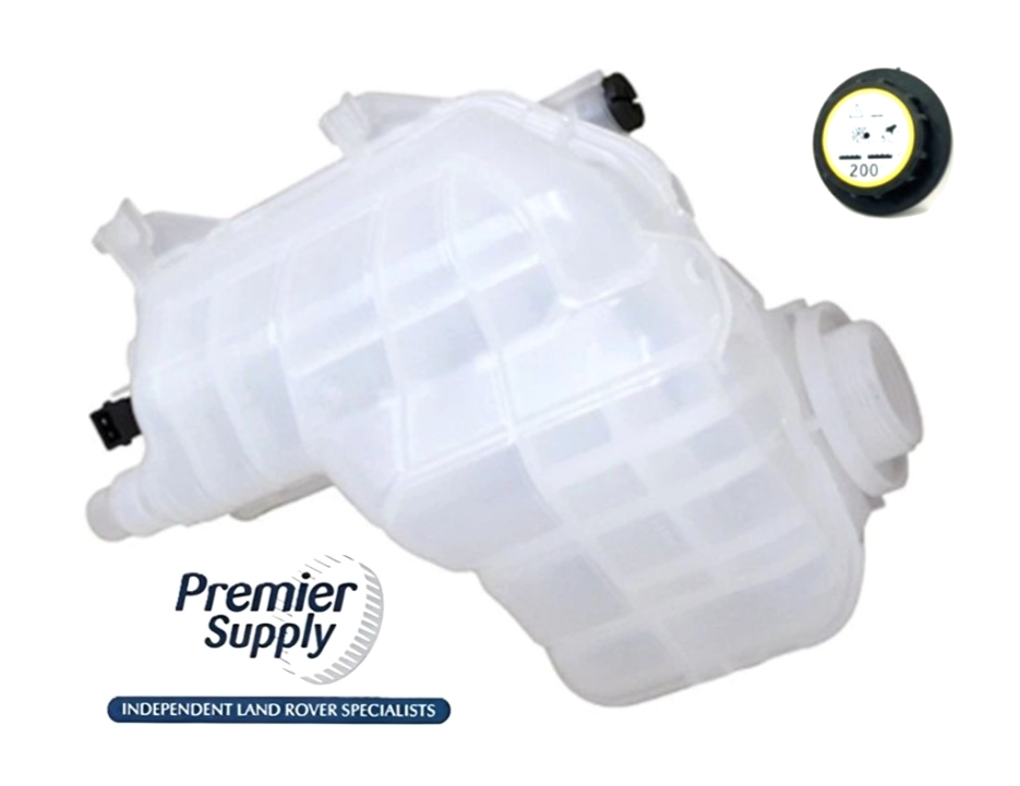 NEW DEFENDER L663 COOLANT RESERVOIR EXPANSION TANK BOTTLE & CAP 104123753