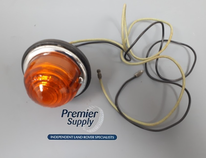 EARLY LAND ROVER SERIES LUCAS TYPE L639 INDICATOR LAMP WITH GLASS LENS 52438
