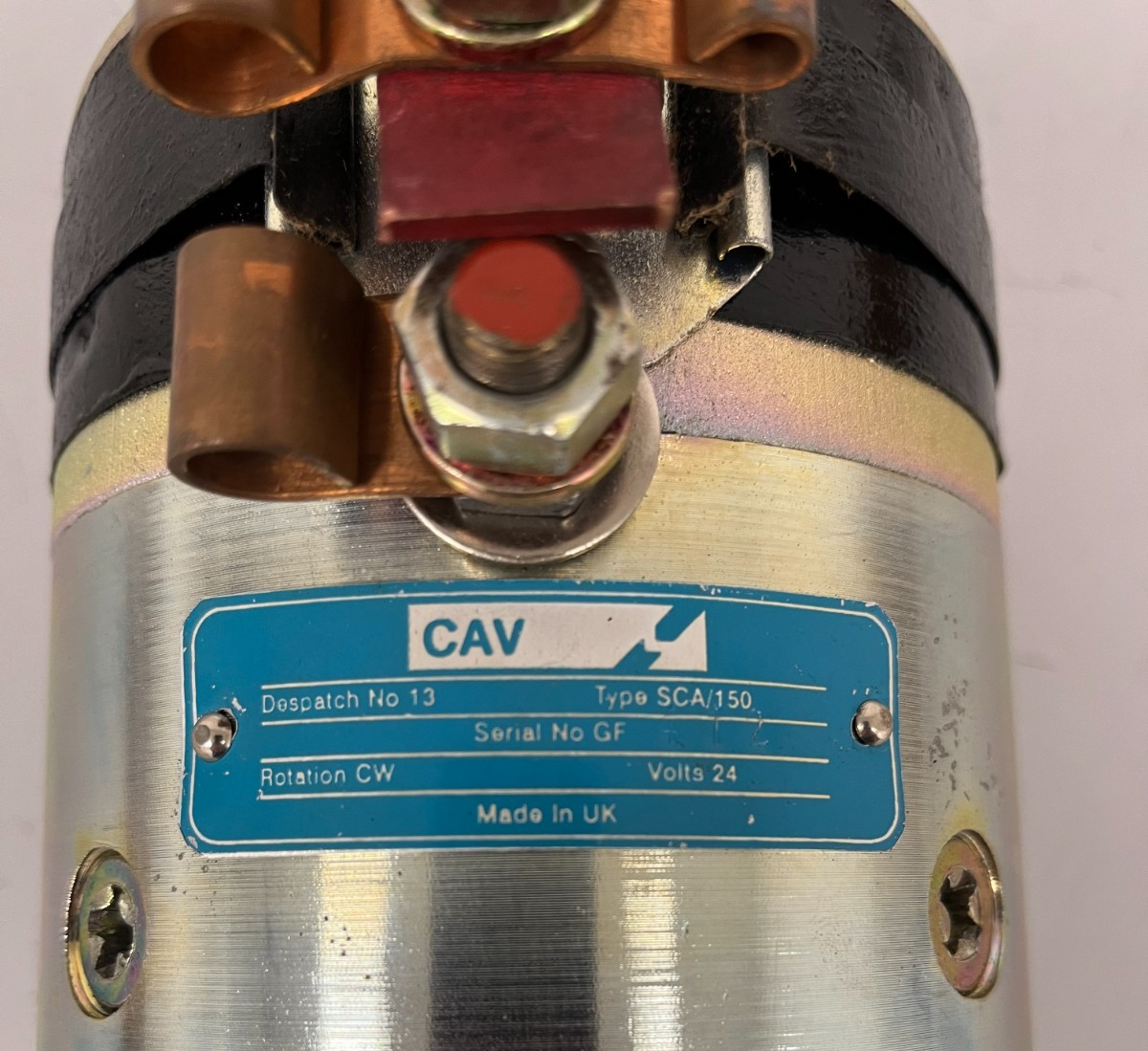 GENUINE CAV RECON REMAN LAND ROVER SERIES 2.25 PETROL 24v STARTER MOTOR 90501505