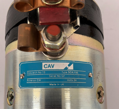 GENUINE CAV RECON REMAN LAND ROVER SERIES 2.25 PETROL 24v STARTER MOTOR 90501505