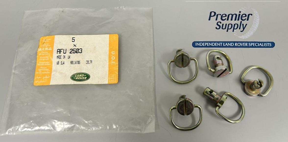 5 x GENUINE LAND ROVER SERIES 3 109 & 110 HCPU STUD 3/4 TWIST LOCKING AFU2503