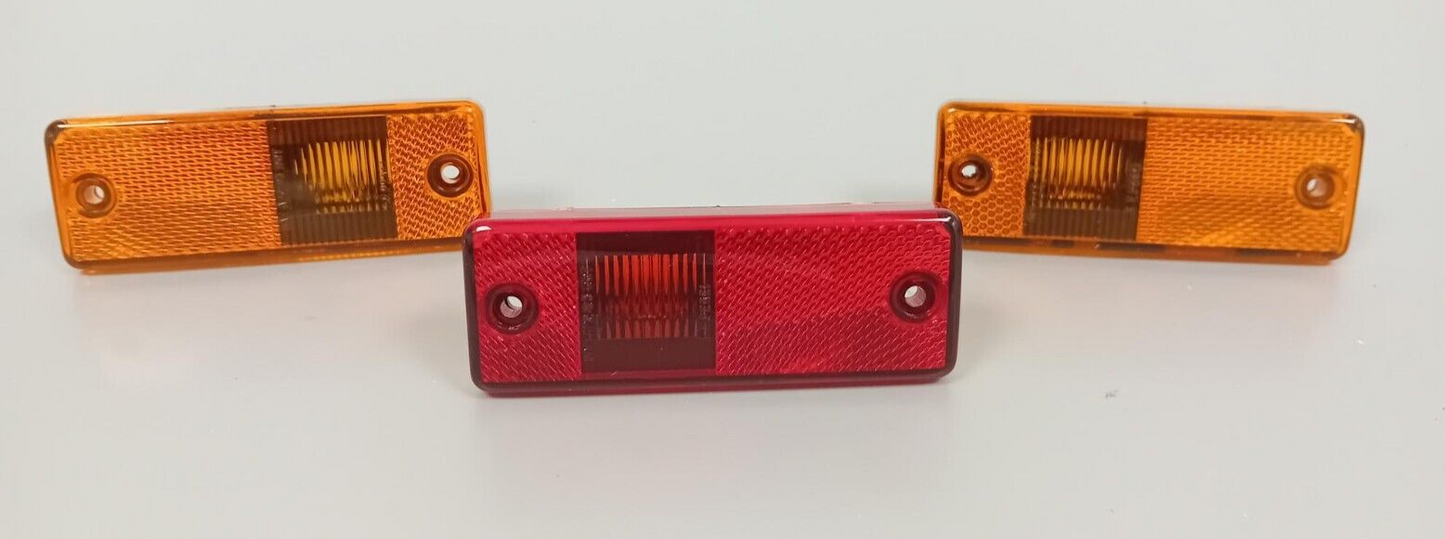 SET of 3 LAND ROVER DEFENDER DISCOVERY 1 NAS SIDE MARKER LAMPS