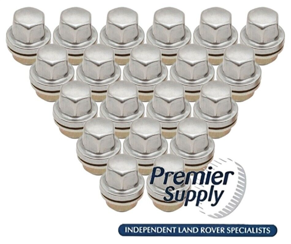 20 x RANGE ROVER P38 DISCOVERY 2 STAINLESS CAPPED ALLOY WHEEL NUTS SET ANR3679
