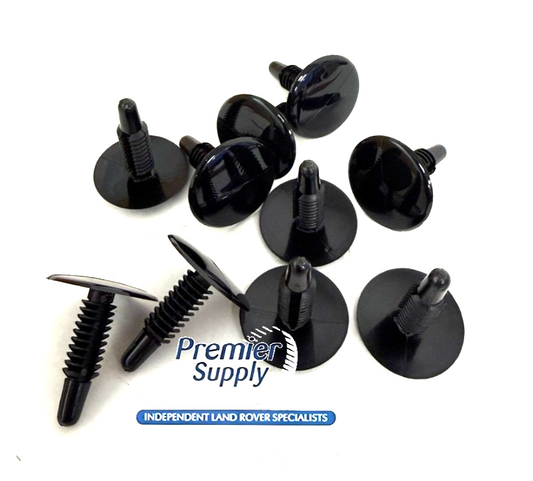 10x LAND ROVER DISCOVERY 3,4 6.35 X 28.5 X 2-13.5MM PUSH PINS LR002185