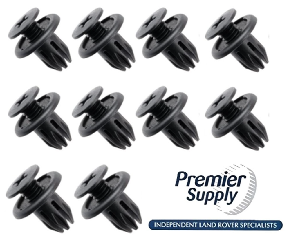 10 x LAND ROVER RANGE ROVER BUMPER, TRIMS, ENGINE BAY, UNDERBODY CLIPS LR005896