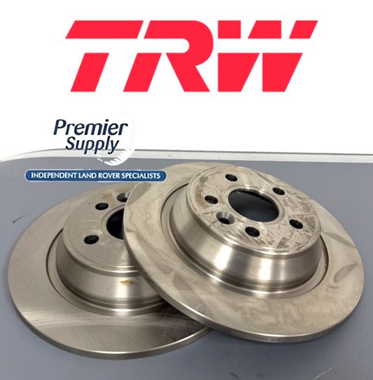 TRW RANGE ROVER EVOQUE 302MM REAR BRAKE DISCS LR027123