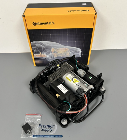 RANGE ROVER L322 AIR SUSPENSION COMPRESSOR WITH MOUNTING BRACKET LR041777
