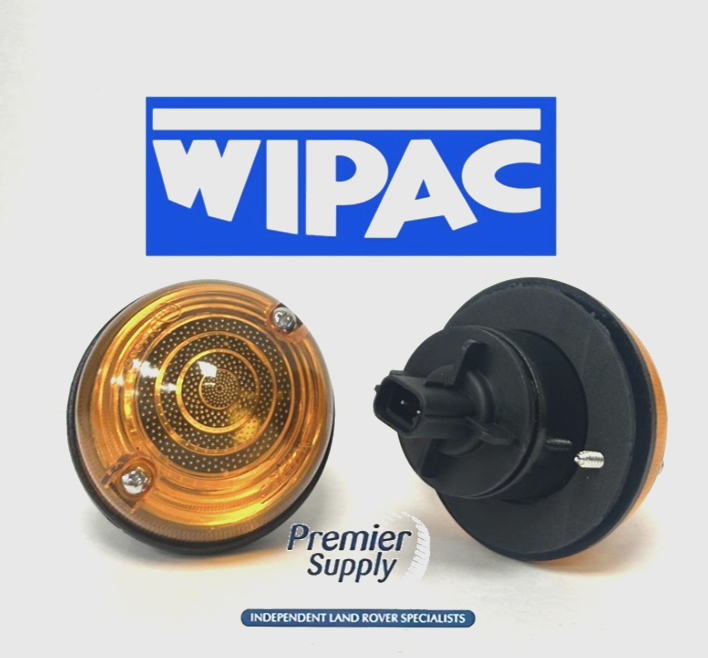 2 x WIPAC LAND ROVER DEFENDER FRONT INDICATOR LAMP 1995 onwards LR048188