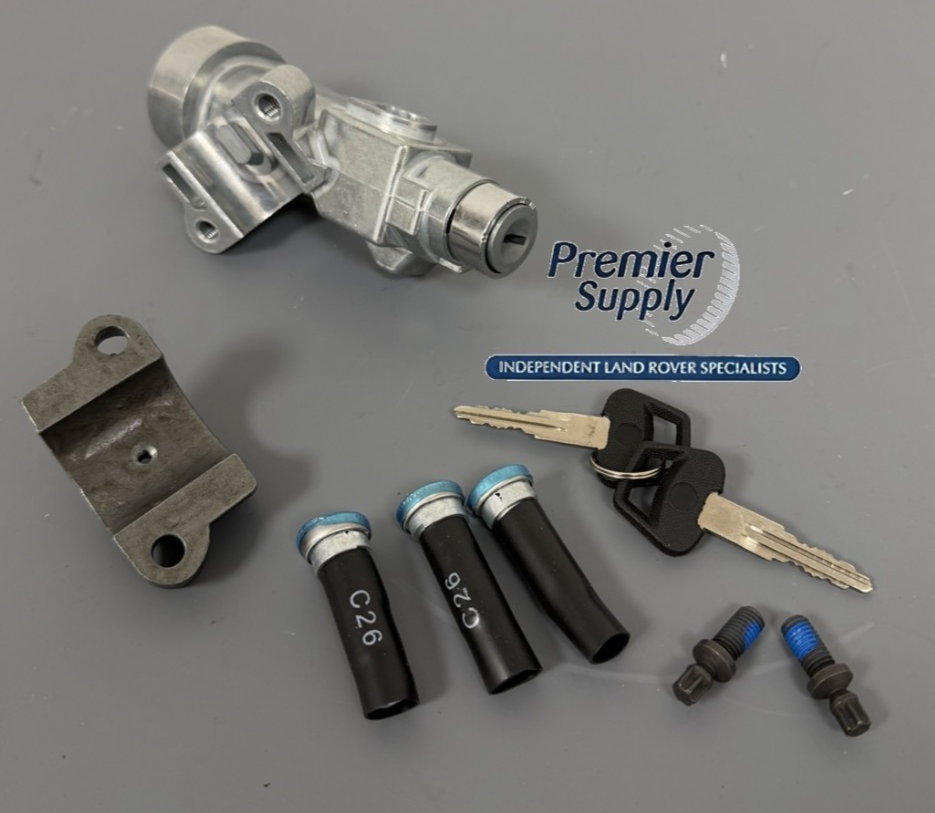LAND ROVER DEFENDER IGNITION BARREL CLAMP & SHEAR BOLTS DOOR LOCK SET LR077438