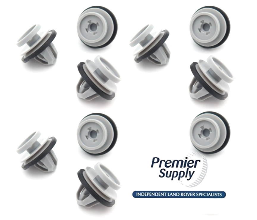 10X LAND ROVER LOWER DOOR TRIM & WHEEL ARCH TRIM CLIPS LR112137