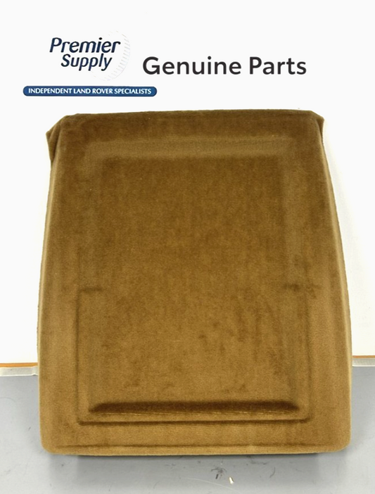 GENUINE NOS RANGE ROVER CLASSIC FRONT SEAT BACK PANEL BROWN MUC1854