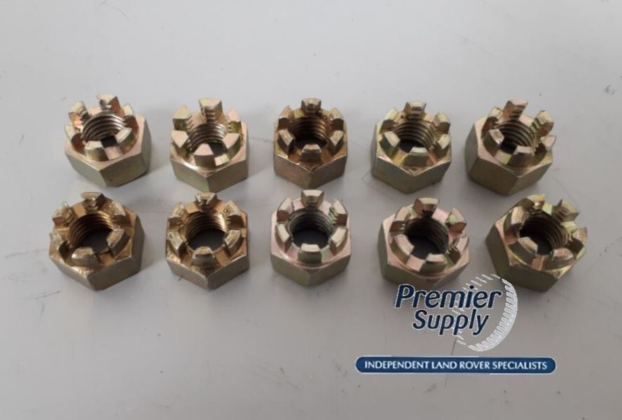LAND ROVER DEFENDER STEERING & SUSPENSION M12 CASTLE NUT NC112046 X 10
