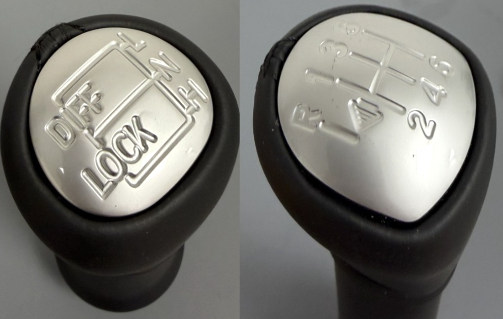 LAND ROVER DEFENDER PUMA BLACK LEATHER GEAR LEVER STICK SET PS1472