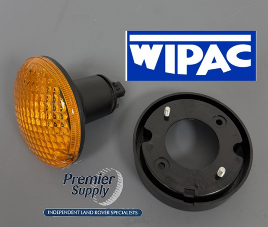 WIPAC LAND ROVER NAS STYLE 95mm INDICATOR LAMP LIGHT AMBER S6081