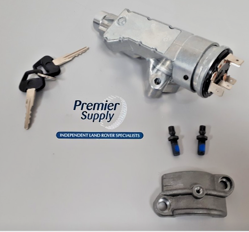 LAND ROVER DEFENDER 2.5 DIESEL  STEERING IGNITION LOCK BARREL & CLAMP QRF100870