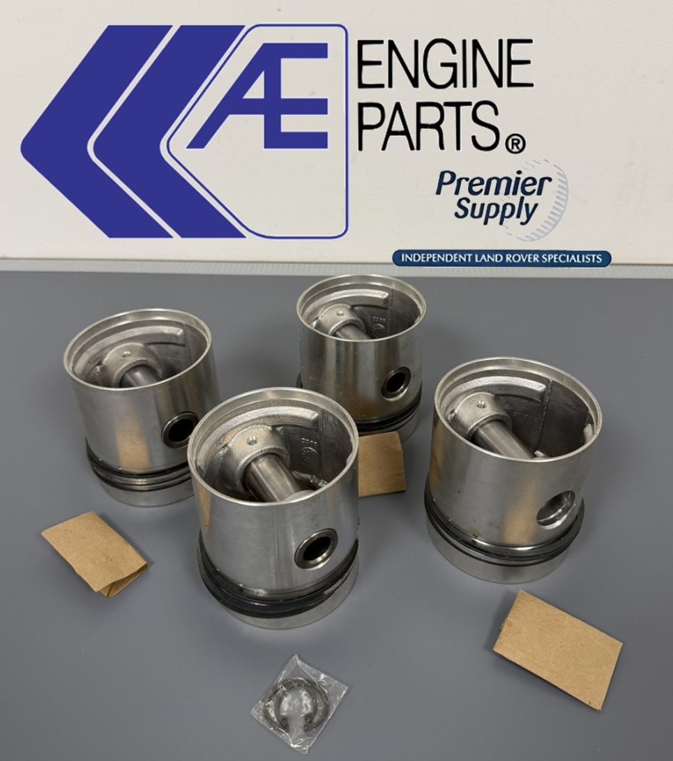 4x OEM 2.25 4CYL PETROL LAND ROVER DEFENDER L315 PISTONS STD RTC4188S
