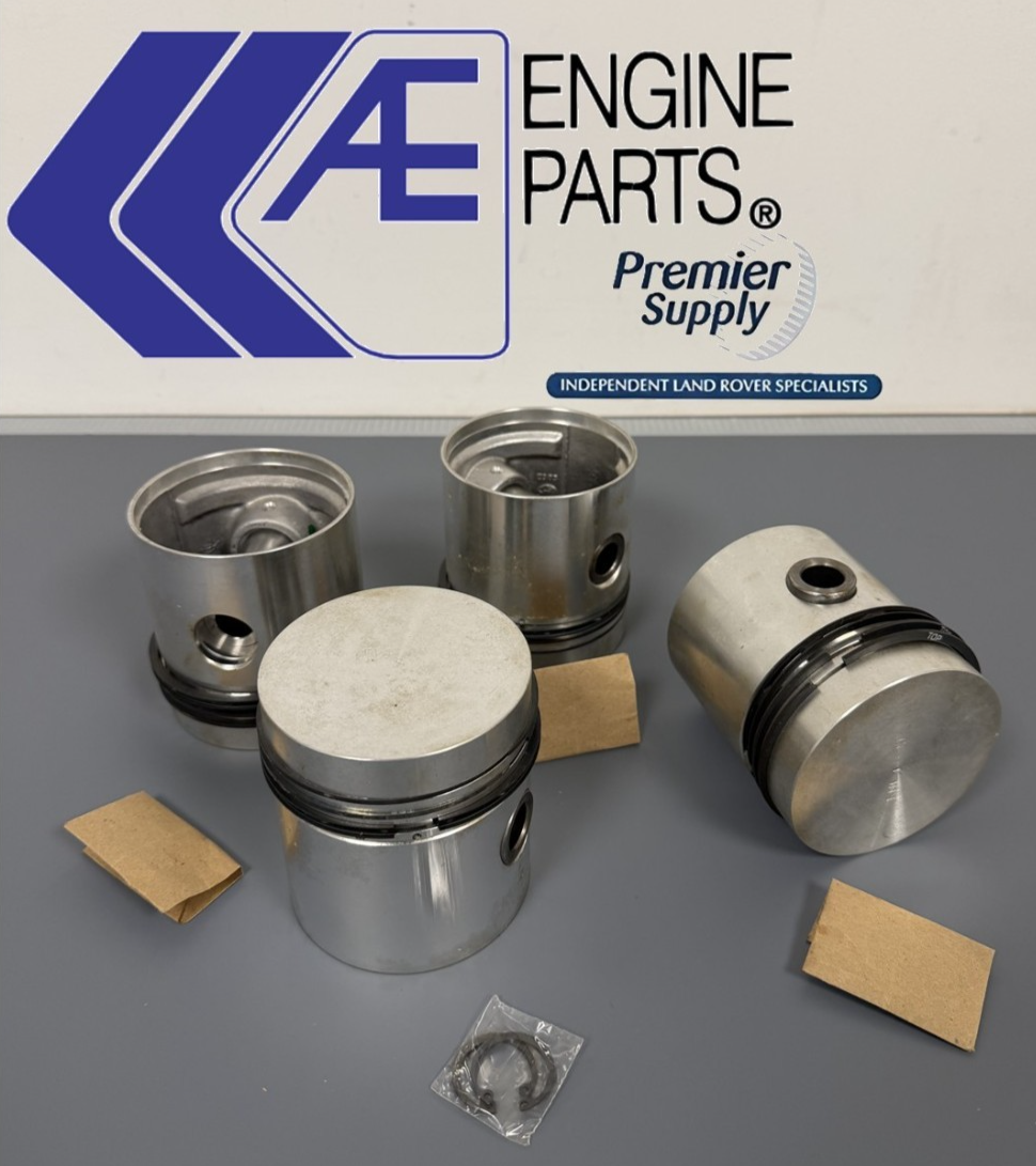 4x OEM 2.25 4CYL PETROL LAND ROVER DEFENDER L315 PISTONS STD RTC4188S