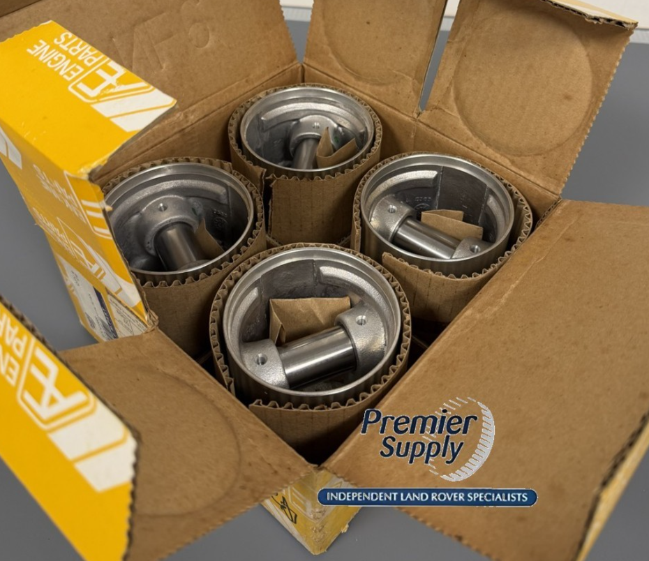 4x OEM 2.25 4CYL PETROL LAND ROVER DEFENDER L315 PISTONS STD RTC4188S