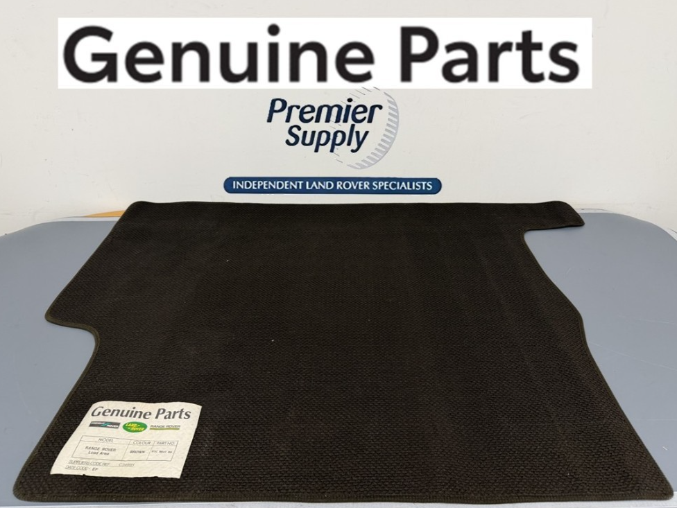 GENUINE NOS RANGE ROVER CLASSIC REAR BOOT LOAD AREA BROWN MAT CARPET RTC8822BR