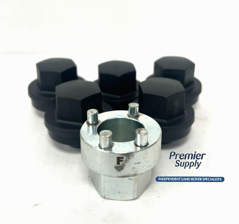 LOCKING WHEEL NUT KIT for STEEL WHEELS LAND ROVER DEFENDER DISCOVERY 1 RTC9535