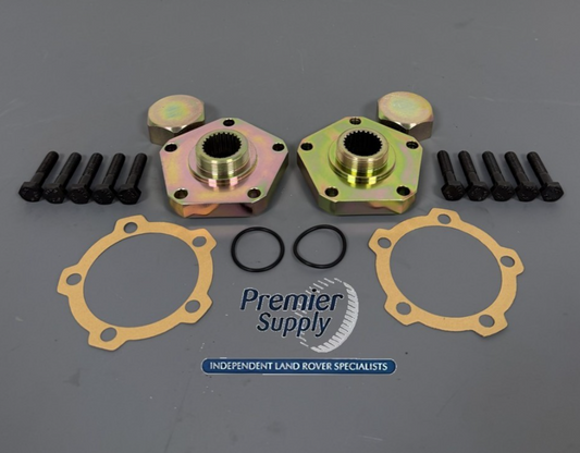 LAND ROVER DEFENDER LATE TYPE HEAVY DUTY 24 SPLINE DRIVE FLANGE KIT RUC105200