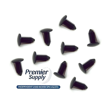 10x LAND ROVER EXTERIOR DOOR TRIM,FLOOR CARPET CLIPS RZM500130