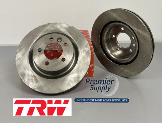 2 x 4.4 V8 AJ PETROL RANGE ROVER SPORT DISCOVERY 3 FRONT BRAKE DISCS SDB000614