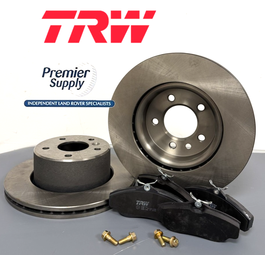 TRW LAND ROVER DISCOVERY 2 FRONT BRAKE DISC AND PADS SFP500150 SDB000380