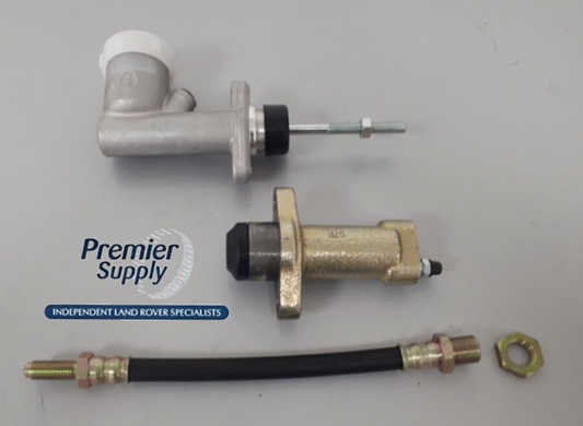 LAND ROVER DEFENDER TD5 CLUTCH MASTER SLAVE CYLINDER & FLEXI HOSE KIT
