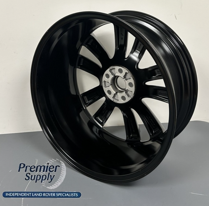 JAGUAR F-PACE 8.5J x 20" VENOM TWIN 5 SPOKE BLACK FINISH ALLOY WHEEL T4A3803