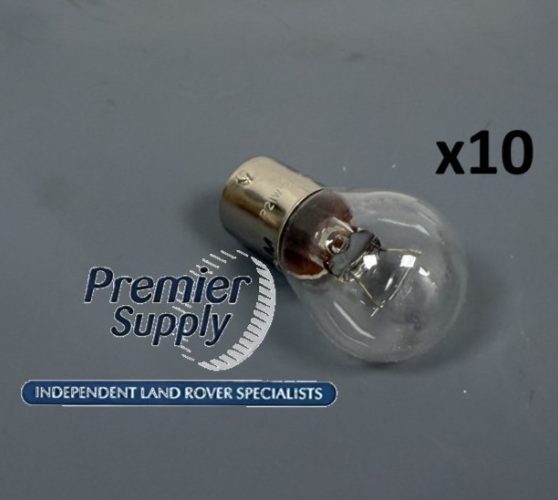 BOX of 10 CLEAR 12v 21w SIDE FOG REVERSE BULBS P21W GENUINE OEM 264591