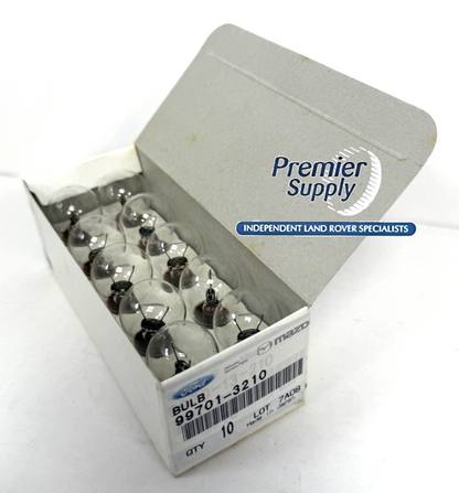 BOX of 10 CLEAR 12v 21w SIDE FOG REVERSE BULBS P21W GENUINE OEM 264591
