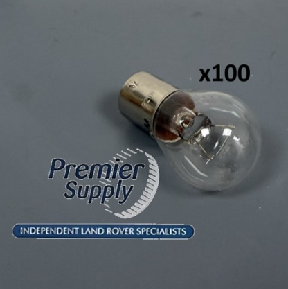 BOX of 100 CLEAR 12v 21w SIDE FOG REVERSE BULBS P21W GENUINE OEM 264591
