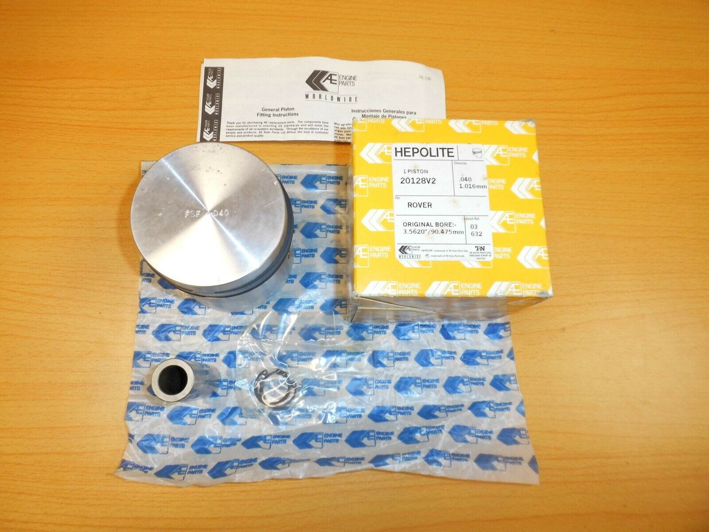 LAND ROVER SERIES 2, 2A, 3 -  2.25L PETROL PISTON .040" OVERSIZE RTC4188 040 AE